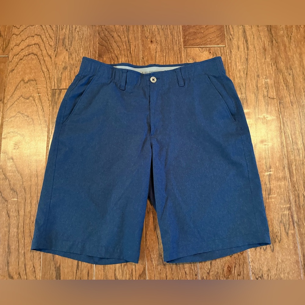Under Armour Men's Match Play Golf Shorts Size 34 Blue 10” Inseam
